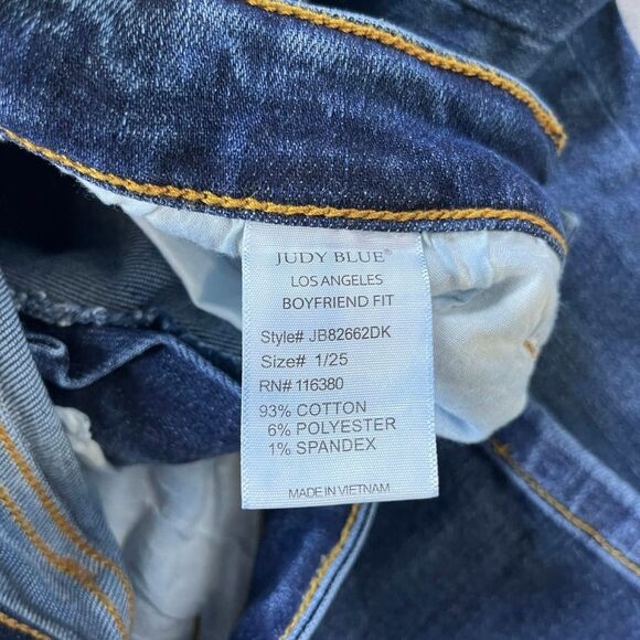 Judy Blue Skinny Fit Jeans Women's Size 1 / 25 Blue Denim Stretch Mid Rise - Picture 5 of 9
